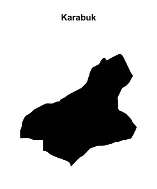 Karabuk ili boş ana hat haritası