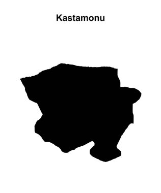 Kastamonu eyaleti boş ana hat haritası