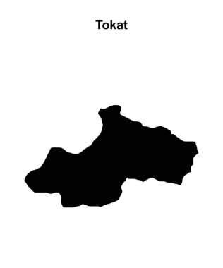 Tokat eyaleti boş ana hat haritası