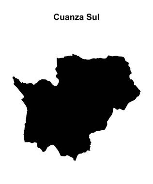 Cuanza Sul vilayeti boş ana hat haritası