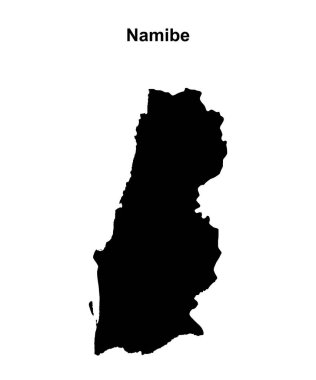 Namibe eyaleti boş ana hat haritası