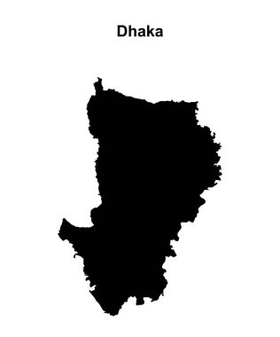 Dhaka bölümü boş ana hat haritası