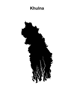 Khulna bölümü boş ana hat haritası