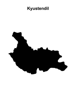 Kyustendil eyaleti boş ana hat haritası