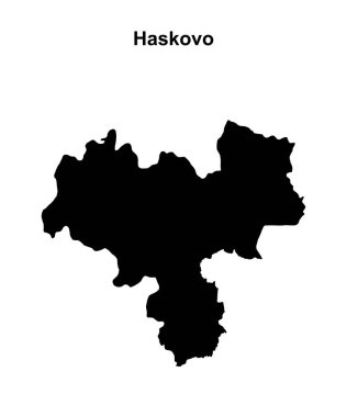 Haskovo eyaleti boş ana hat haritası
