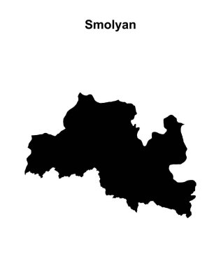 Smolyan vilayeti boş ana hat haritası