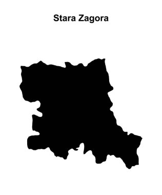 Stara Zagora eyaleti boş ana hat haritası