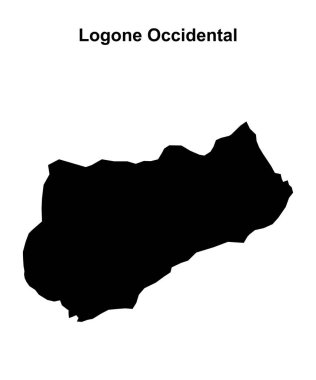 Logone Batı Bölgesi boş ana hat haritası