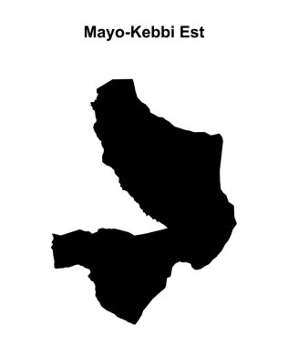 Mayo-Kebbi Est bölgesi boş ana hat haritası