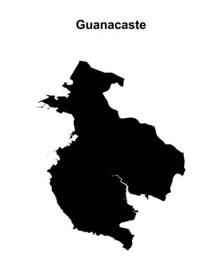 Guanacaste eyalet ana hat haritası seti