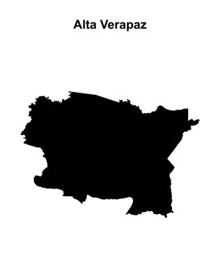 Alta Verapaz departmanı boş ana hat haritası