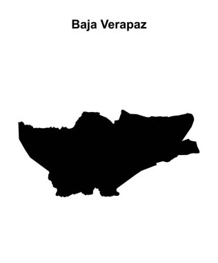 Baja Verapaz departmanı boş ana hat haritası