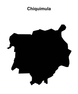 Chiquimula bölümü boş ana hat haritası