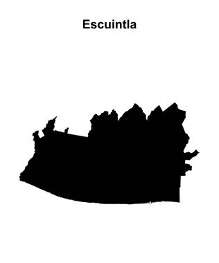 Escuintla bölümü boş ana hat haritası