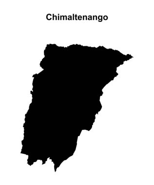 Chimaltenango bölümü boş ana hat haritası