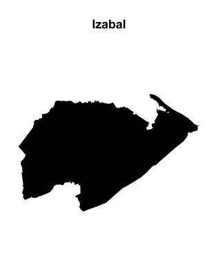 Izabal bölümü boş ana hat haritası