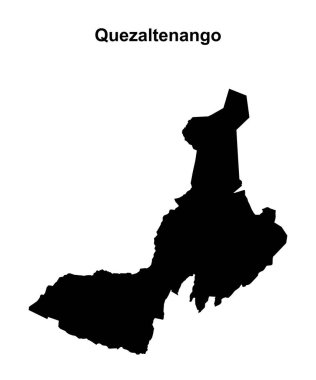 Quezaltenango bölümü boş ana hat haritası