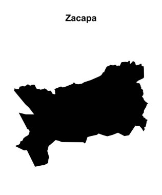 Zacapa bölümü boş ana hat haritası