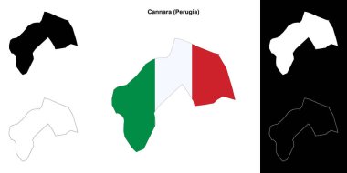 Cannara (Umbria) ana hat haritası seti