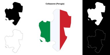 Collazzone (Umbria) ana hat haritası seti