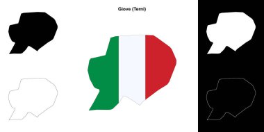 Giove (Umbria) ana hat haritası seti