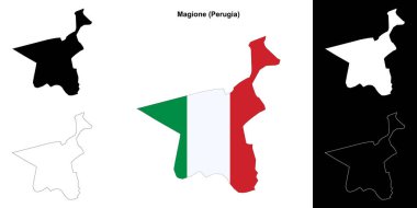 Magione (Umbria) ana hat haritası seti