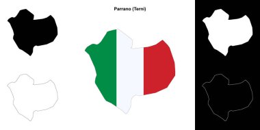 Parrano (Umbria) ana hat haritası seti