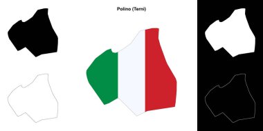 Polino (Umbria) ana hat haritası seti