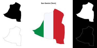 San Gemini (Umbria) ana hat haritası seti