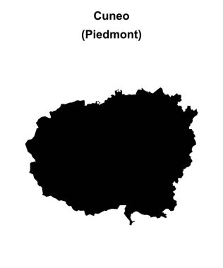 Cuneo eyalet ana hatları haritası