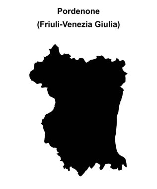 Pordenone eyalet ana hatları haritası