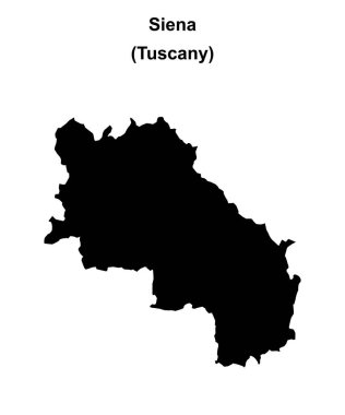 Siena eyalet ana hatları haritası