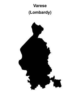 Varese eyalet ana hatları haritası