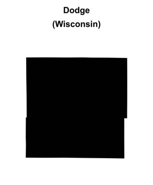 Dodge County (Wisconsin) boş ana hat haritası