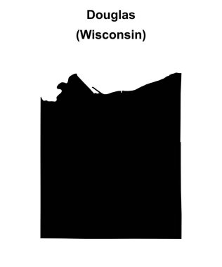 Douglas County (Wisconsin) boş ana hat haritası