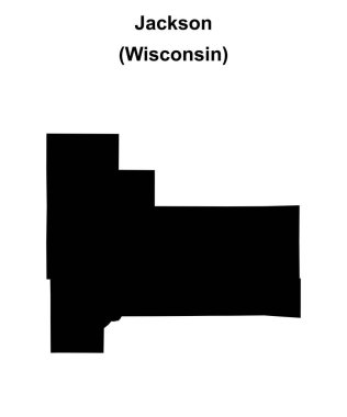 Jackson County (Wisconsin) boş ana hat haritası