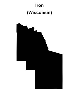 Demir İlçe (Wisconsin) boş ana hat haritası