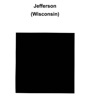 Jefferson County (Wisconsin) boş ana hat haritası