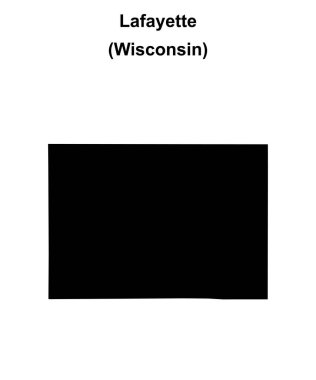 Lafayette İlçesi (Wisconsin) boş ana hat haritası