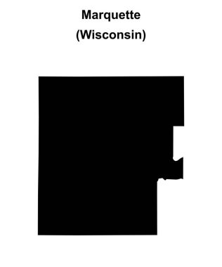 Marquette County (Wisconsin) boş ana hat haritası