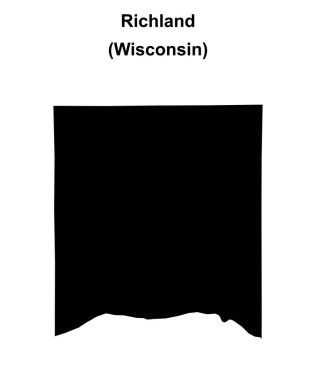 Richland County (Wisconsin) boş ana hat haritası