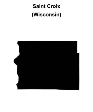 Saint Croix County (Wisconsin) boş ana hat haritası