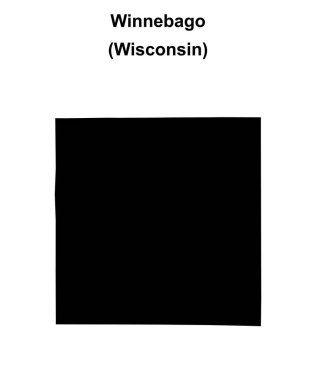Winnebago İlçesi (Wisconsin) boş ana hat haritası