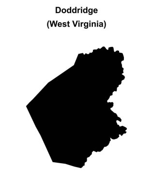 Doddridge County (Batı Virginia) boş ana hat haritası
