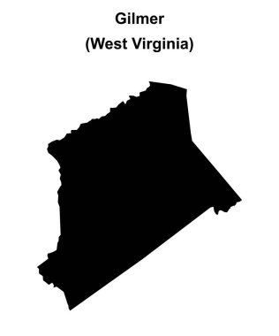 Gilmer County (Batı Virginia) boş ana hat haritası