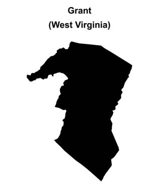 Grant County (Batı Virginia) boş ana hat haritası