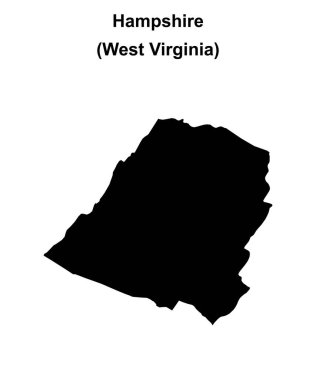 Hampshire İlçesi (Batı Virginia) boş ana hat haritası