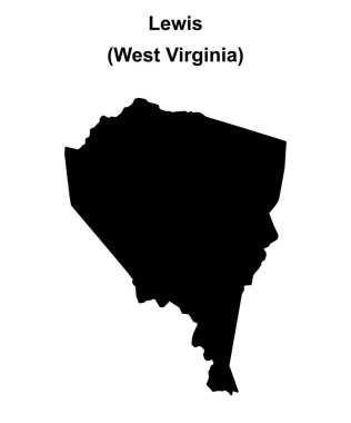 Lewis County (Batı Virginia) boş ana hat haritası