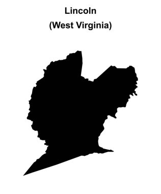 Lincoln County (Batı Virginia) boş ana hat haritası