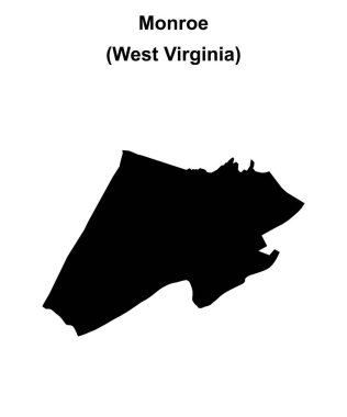 Monroe County (Batı Virginia) boş ana hat haritası